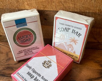 Candy Cigarette Scented Soap Bar Super Cute Stocking Stuffer or Gag Gift,  Funny Gift