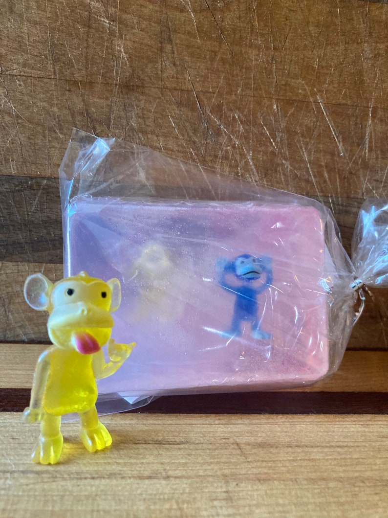 Monkey Toy Embedded Soap Bar: Party Favor Gift Soap Stocking - Etsy