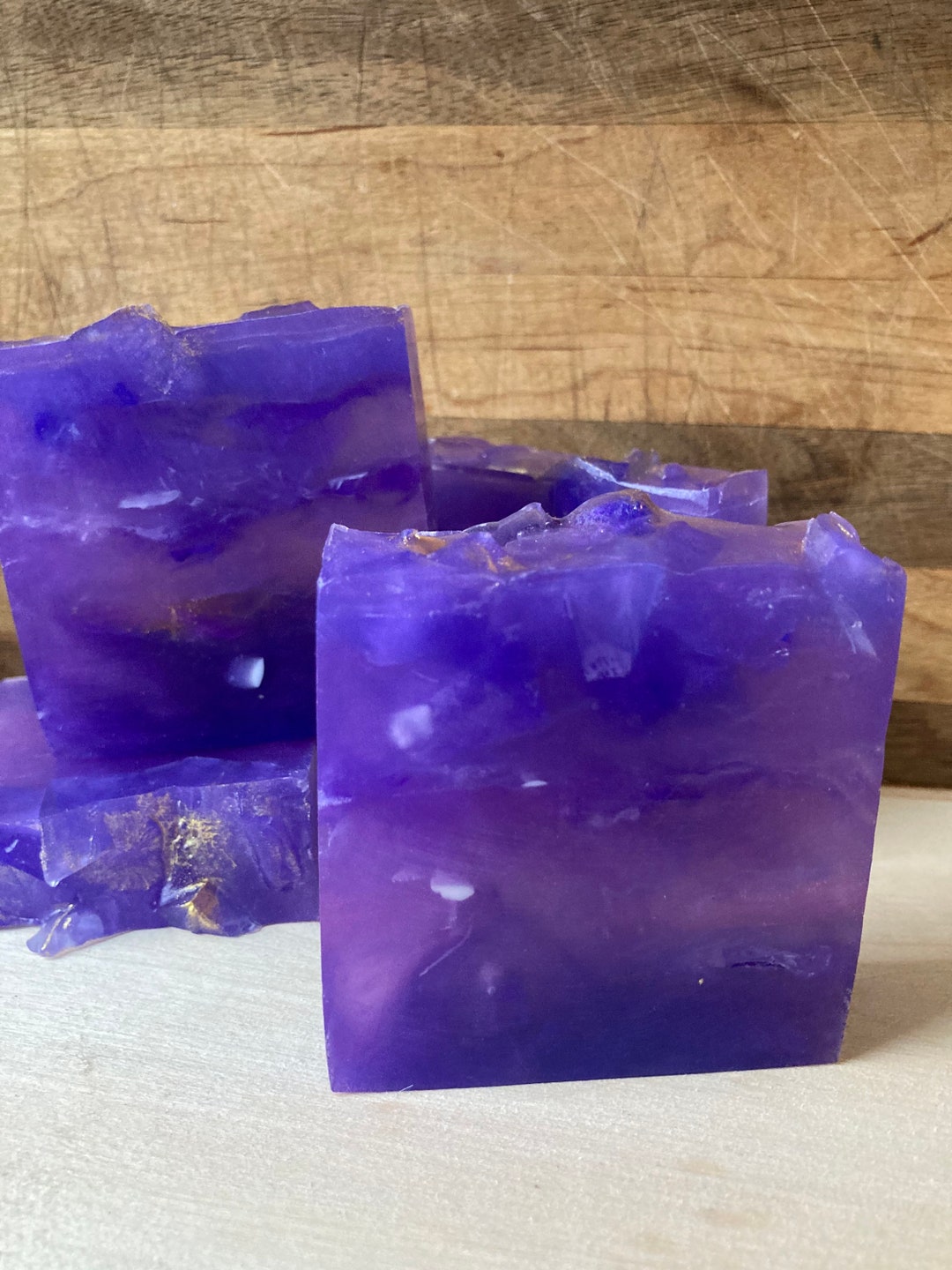 Lavender Citrus Essential Oil Soap Bar, Gemstone Inspired, Handmade - Etsy