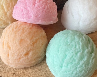 Ice cream scoops hand soaps: just the scoops. So many scents to choose from and a great gift or stocking stuffer