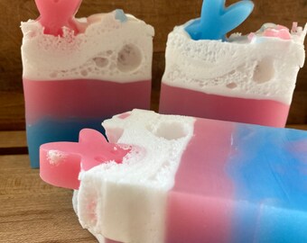 Easter Bunny Glycerin Soap: Cotton Candy Scented Gift Soap