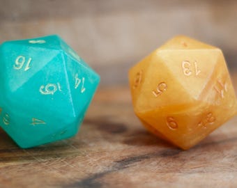 D20 Dice Soap with Resin Dice Embed, Geek Gift