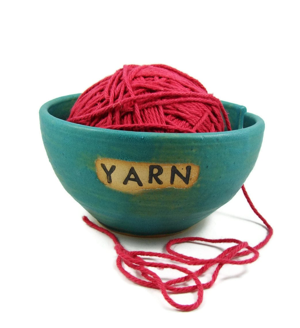 Custom Ceramic Yarn Bowl Made to Order Great Gift Name Etsy