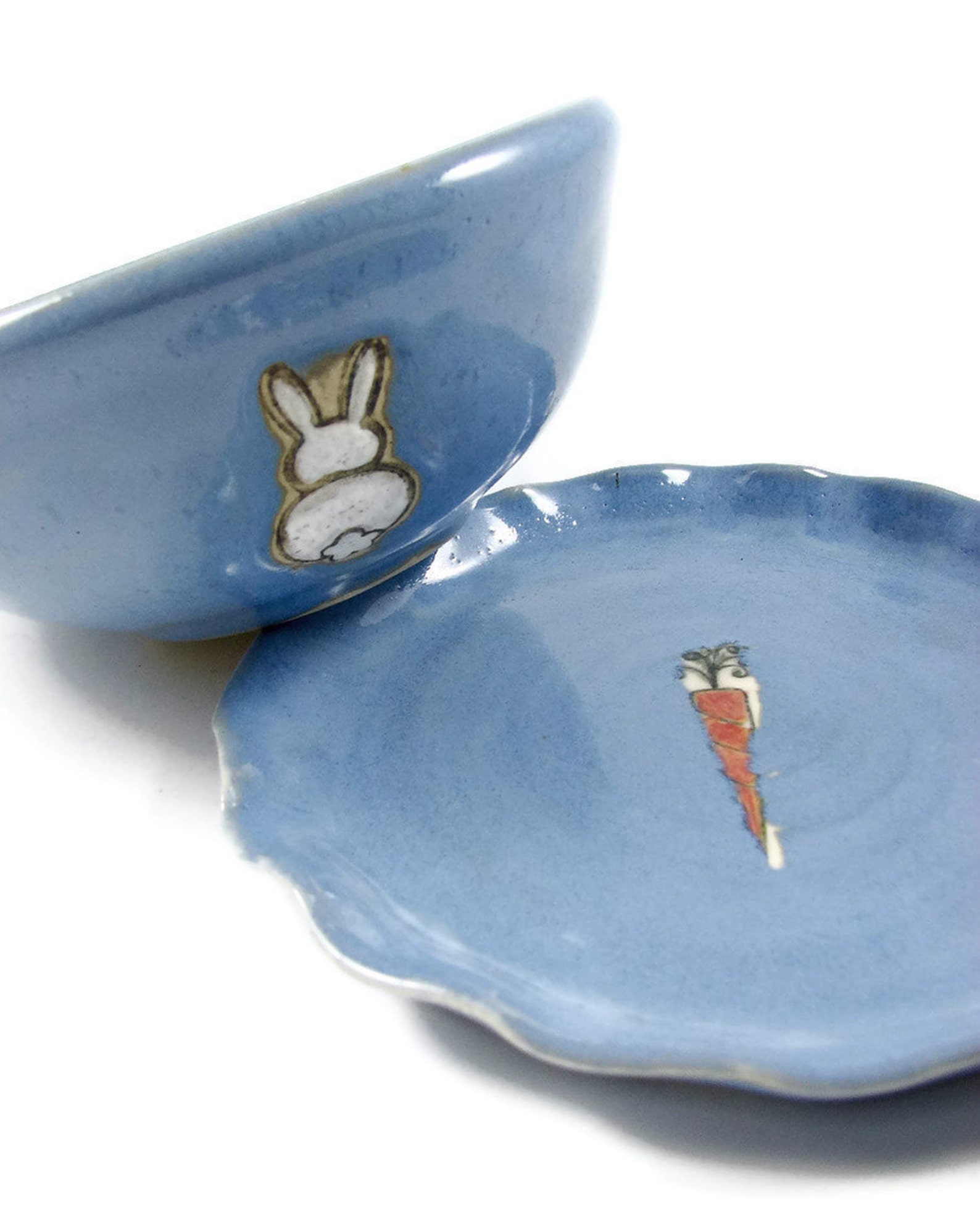 Custom Made Pottery Baby's First Bowl and Plate Set Etsy