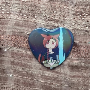 Final Fantasy 14 FFXIV G’raha Tia and Crystal Exarch Rainbow Holographic Pins