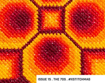 Retro Cross Stitch | XStitch Magazine Issue 15 - The 70s | Instant Download, Cross Stitch Patterns