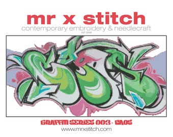 Graffiti Cross Stitch #003 - Caos