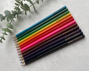 Matite Personalizzate Con Nome - Con Gomma - Incisione O Stampa - Forniture Scolastiche E Ufficio - Regalo Per Studenti - 3