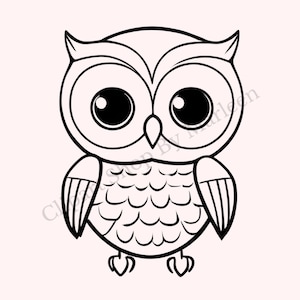 Delightful DIY Owl SVG png Clipart | Woodland Creature | Great for Cricut Projects and POD | Bird svg png | Silhouette | Instant Download