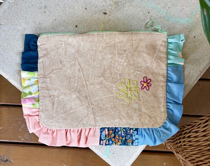 Patchwork Flower Clutch