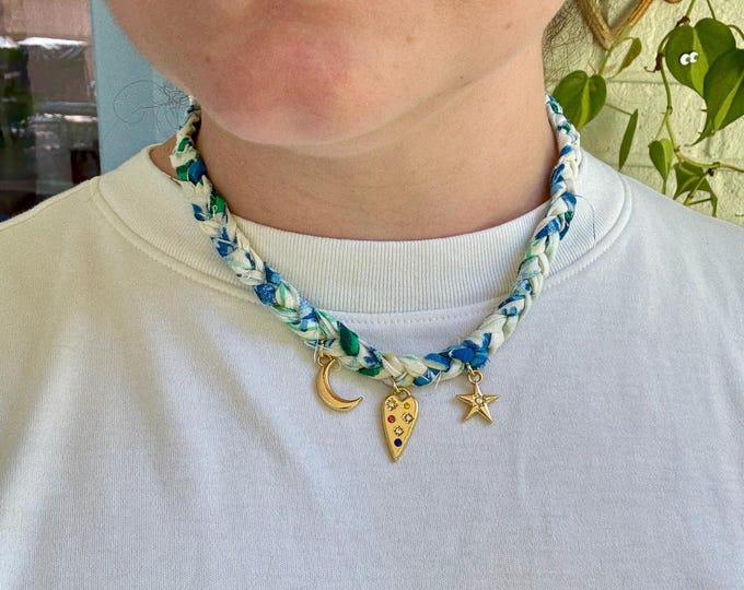 Remnant Necklace - Blue with Charms