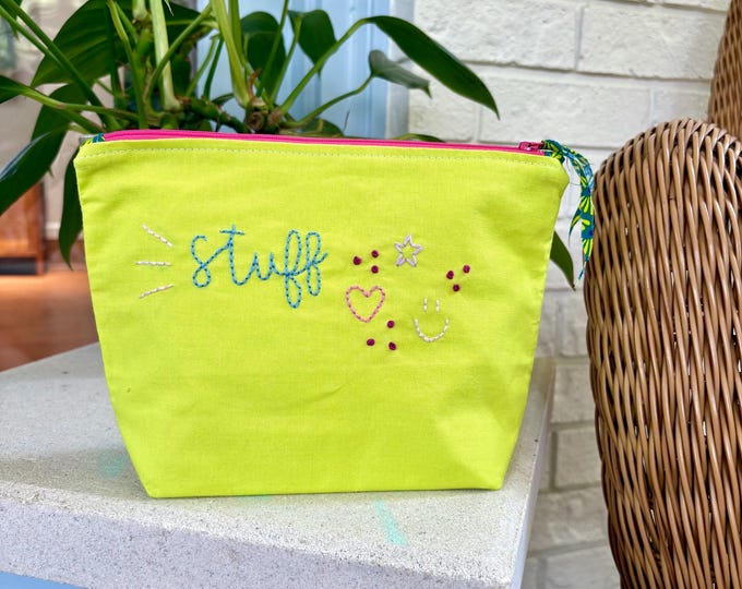 Citron Zipper Pouch