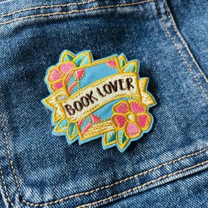 Embroidered Iron On Patch, Upcycling Fashion, Positive Quote image 9