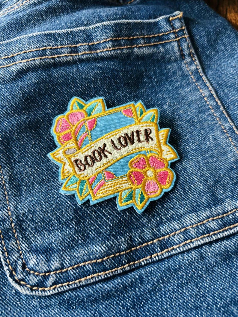 Embroidered Iron On Patch, Upcycling Fashion, Positive Quote image 9