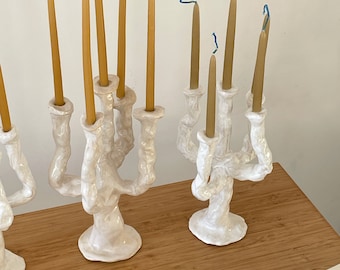 5-HEADED CANDELABRA / CANDLEHOLDER for thin candles