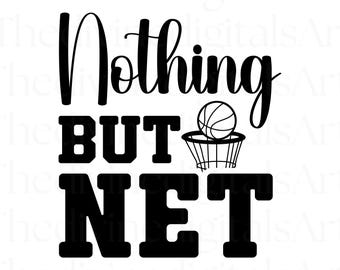 Nada más que baloncesto en red SVG, PNG, PDF, listo para Cricut (descarga digital)