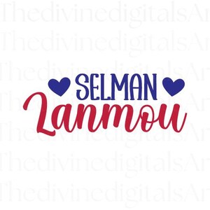 Sèlman Lanmou SVG, Haitian Creole Love Svg Design, Digital Download Cricut Cutting File with PNG and JPEG, Kreyol Quote Shirt Sublimation