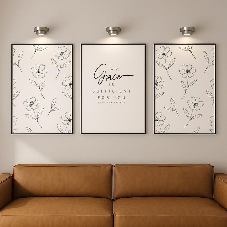 My Grace is Sufficient DIGITAL ART, 2 CORINTHIANS 12 9 Bible Verse ...