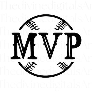 MVP, MVP Glitch, Baseball svg, Camiseta de béisbol, Gorra de béisbol, Fuente de béisbol, Deportes, Archivo de corte para Cricut, Descarga digital, Archivos digitales svg