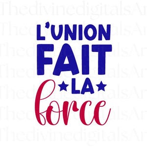 L&#39;Union Fait la Force SVG, Haitian Motto Svg Design for Pride, Digital Download Cricut Cutting File with PNG & JPEG, Kreyol Unity Shirt Art