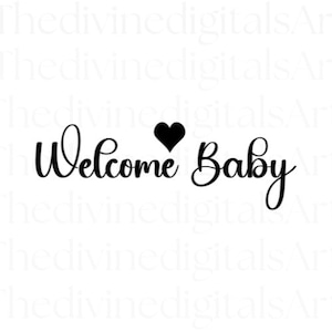 Willkommen Baby-Dusche-Zeichen, Willkommen Baby Zeichen, Willkommen Baby SVG-Datei, Cut-Datei für Cricut, digitaler Download, digitale Dateien svg, svg-Dateien