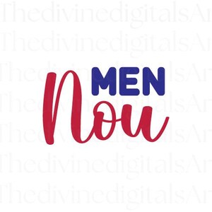 Men Nou SVG, Haitian Creole Unity Svg Design for Pride, Digital Download Cricut Cutting File with PNG and JPEG, Kreyol Cultural Shirt Art