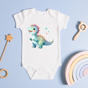 Babyhug Full Sleeves Dinosaur Print - Blue