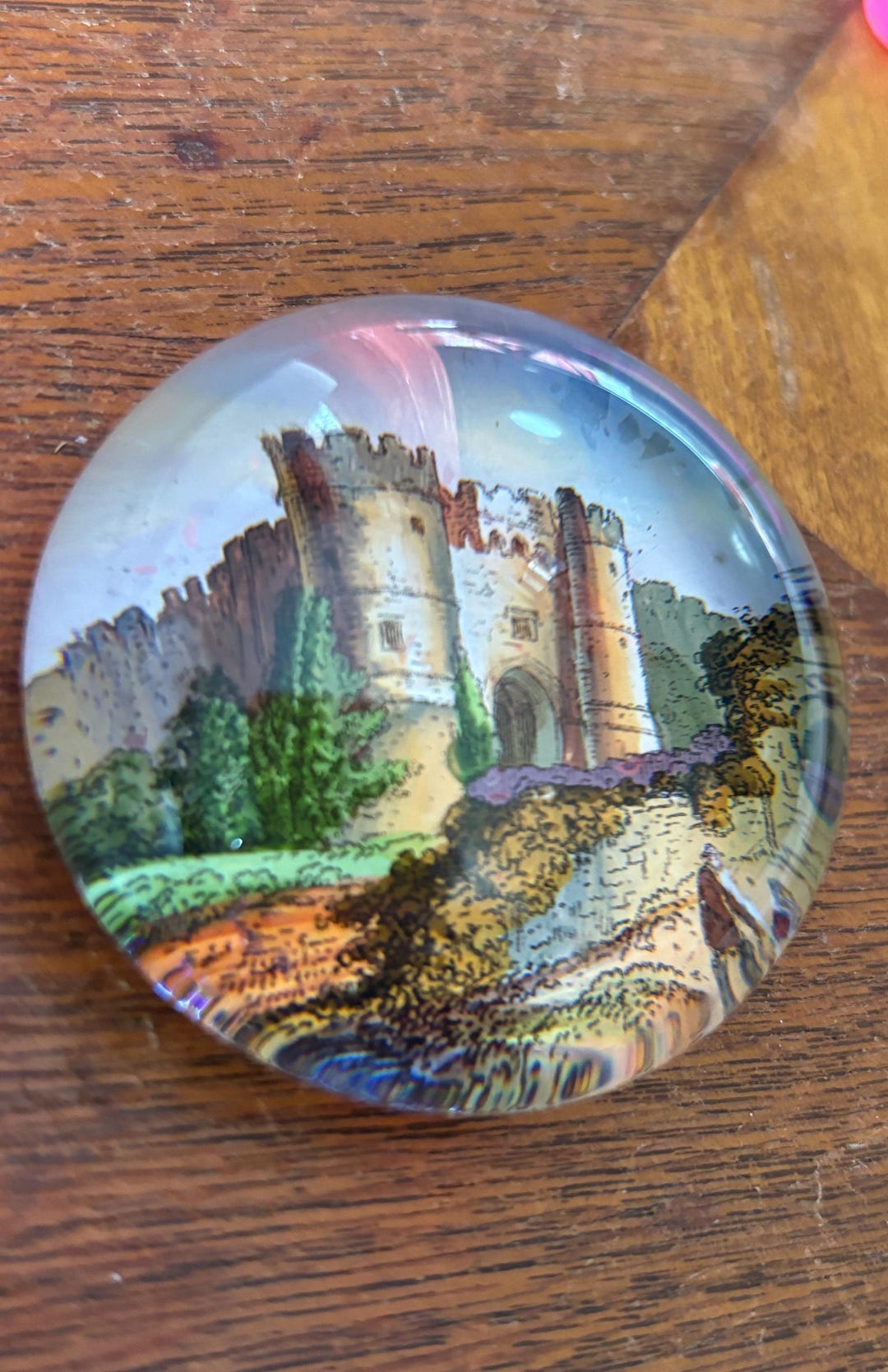 Engineer Castle Paperweights Victorian Glass Domed Paperweight Isle of Wight Castle, England, Hard ...