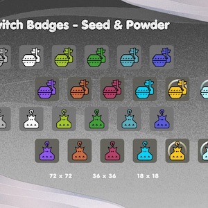 Monster Hunter Sub Twitch Emotes - Seed & Powder