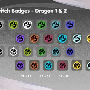 Monster Hunter Sub Twitch Emotes - Dragon 1&2