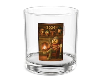 Ohio State Whiskey Glass, 10oz - 2024 Football Champions College Football Playoff Memorabilia, Buckeyes Game Day Gift, Man Cave Barware,