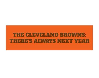 Cleveland Browns Bumper Sticker