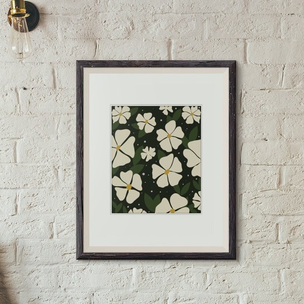 Floral Matisse Wall Art Print | Botanical Wall Art | Printed Artwork | Modern Design | Living Room Artwork