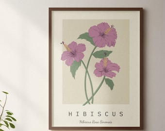Sophisticated Floral Prints | Minimalist Botanical Art | Modern Wall Decor | Elegant Pastel Artwork | Living Room Styling