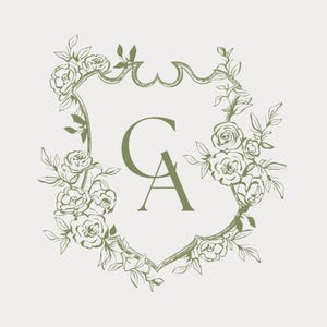 Vintage Romantic Wedding Invitation Suite | Hand Drawn Illustrations | Antique Floral & Baroque Design | Garden Wedding | Editable Template image 7