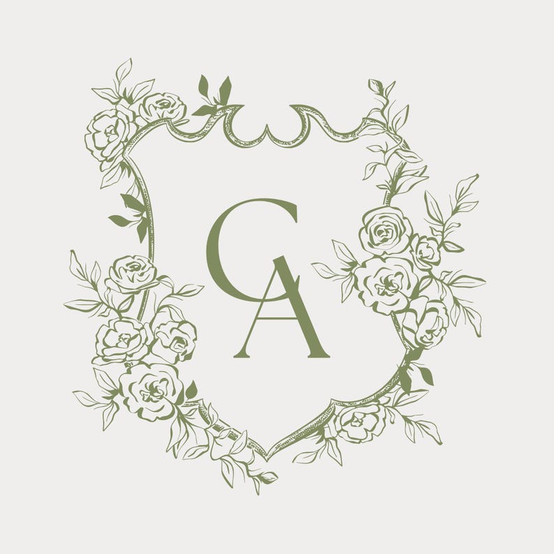 Vintage Romantic Wedding Invitation Suite | Hand Drawn Illustrations | Antique Floral & Baroque Design | Garden Wedding | Editable Template image 7