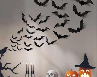 1 Pezzo 1x2m Decorazioni Halloween Tenda Nera A Tema Pipistrello Come Sfondo Per Casa Infestata O Feste A Tema Di Halloween | SHEIN ALIA