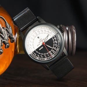 24 HOUR Sputnik DAY/NIGHT Watch for men, Automatic watch, Wrist Vintage Watch, Gift for Husband, Collectible gift
