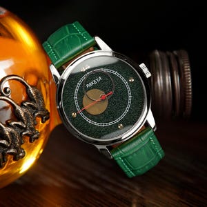 Vintage watch Raketa Copernicus 1990s, Automatic movement watch, Men&#39;s wrist watch, Gift for groomsmen, Anniversary gift