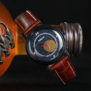 Vintage Raketa Copernicus Watch: Blue USSR Mechanical Watch, NOS Condition
