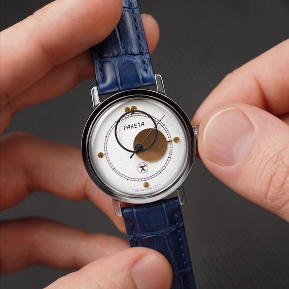 Rare Raketa Copernicus (Kopernik) 1980s - Unworn Vintage NOS Wrist watch (Personalized Option) - Gift for Men, Engraved watch