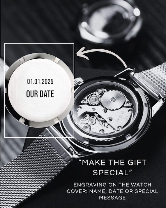 Orologio Uomo Orologio Polso Rimane Indietro Orologi Meccanici