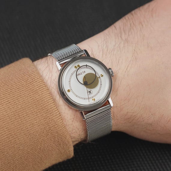 Raketa Copernicus 1980s - Unworn Vintage NOS Wrist watch (Personalized Option) - Gift for Men View 3