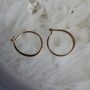 11mm 14k Martelé Hoop Fil de Calibre 22