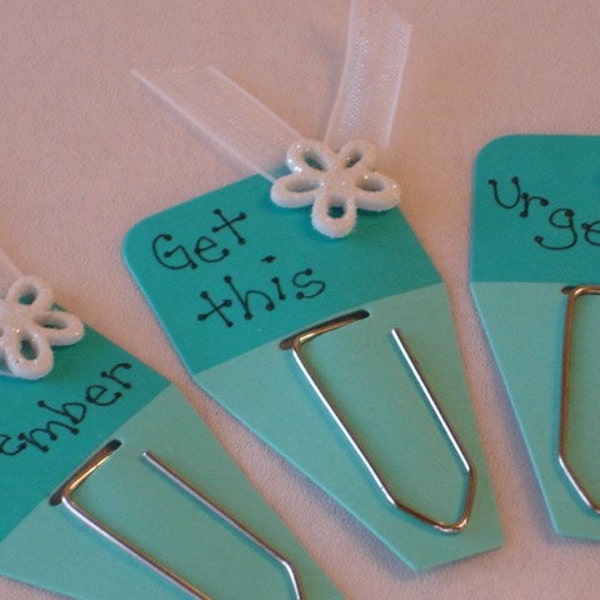 set of 5 bookmark PAGE MARKER reminder clips GREAT FOR NOTES