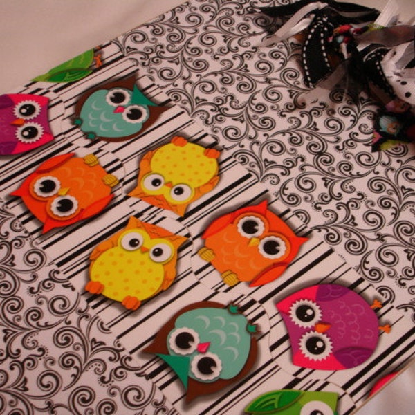 SWIRLS OWLS CLIPBOARD