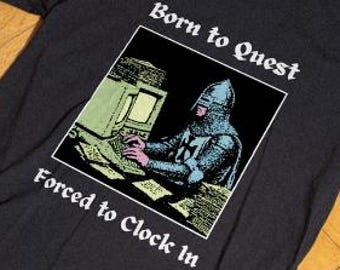 Born to Quest shirt, Funny Meme Tee, the crusades, Medieval Vintage Graphic Tee, Knights Tshirt, crusade knight, kingdom of heaven