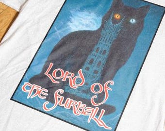 Lord of the Furball, cat lotr shirt, Cat Sauron Funny T-Shirt, eye of sauron shirt, tokien funny shirt, black cat lover, black cat mom