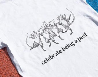 Dancing Mice T-Shirt, Funny Goblincore Cottagecore Top