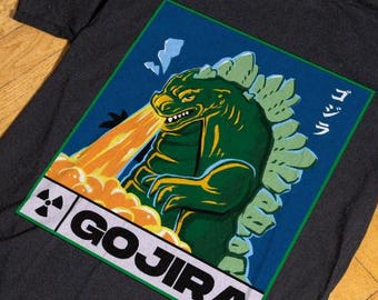 Godzilla shirt, kaiju shirt, japanese monster shirt, monster graphic tee, godzilla graphic tee, kaiju t shirt, anime monster shirt,